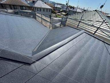 掛川市で屋根カバー工事|割れやすいエコウーノに対応